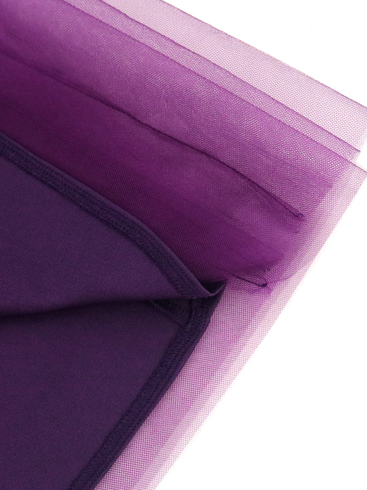 Luxury One Shoulder Dark Purple Sleeveless Ruffle Plus Size Dress