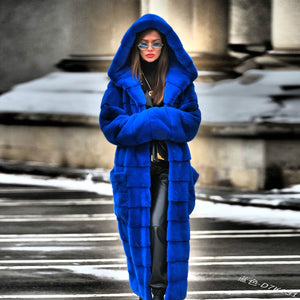 Furry Thick Warm Slim Winter Long Winter Coat