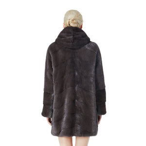 Luxury Comfortable Slim Fit Mink Fur Coat