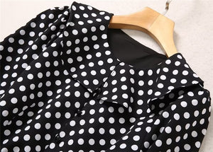 High-end Vintage Polka Dot Celebrity Suit Set
