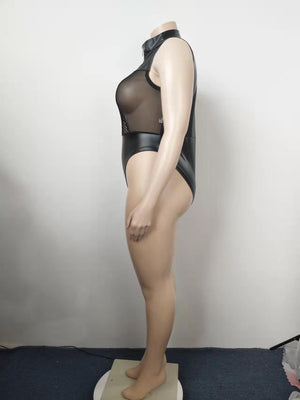 Plus Size See-Through Babydoll Lingerie