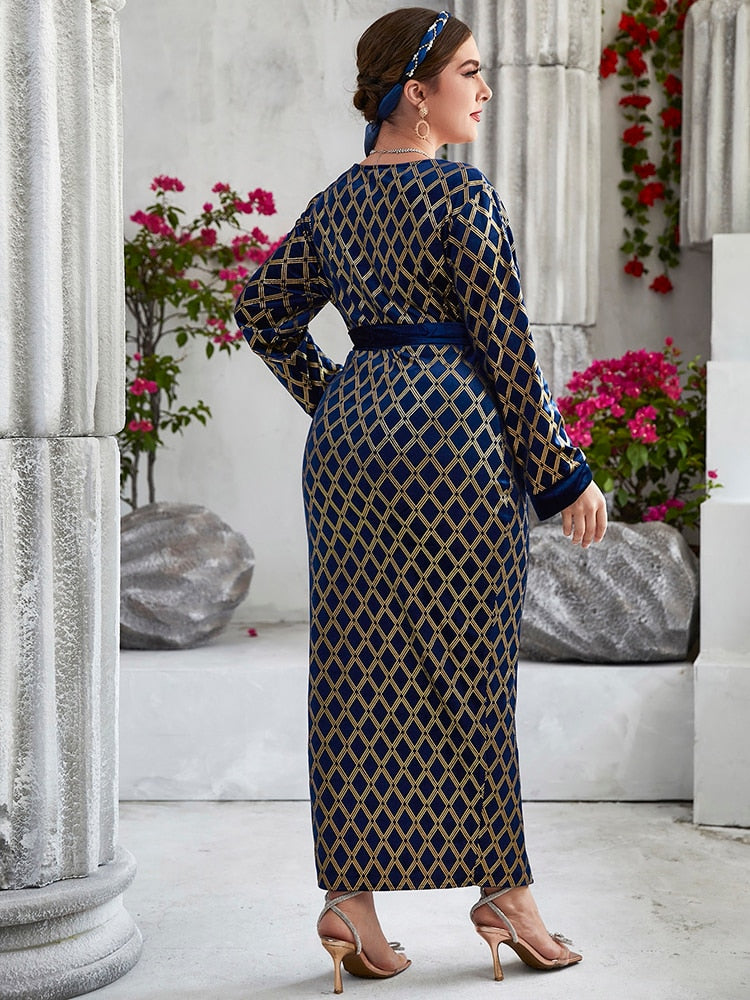 High-end Plus Size Muslim Long Dress