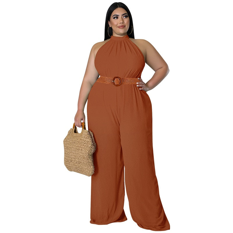The Elegant Plus Size Straight Sleeveless Sexy Romper comes in a few different colors, and sizes are from XL - to 5XL also great to add to your Classy, Elegant, Relax Romper Collection.