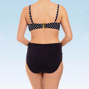 Polka Dot Print Plus Size Bathing Suit