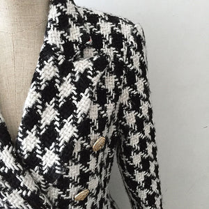 Luxury Long Wool Designer Blazer Coat