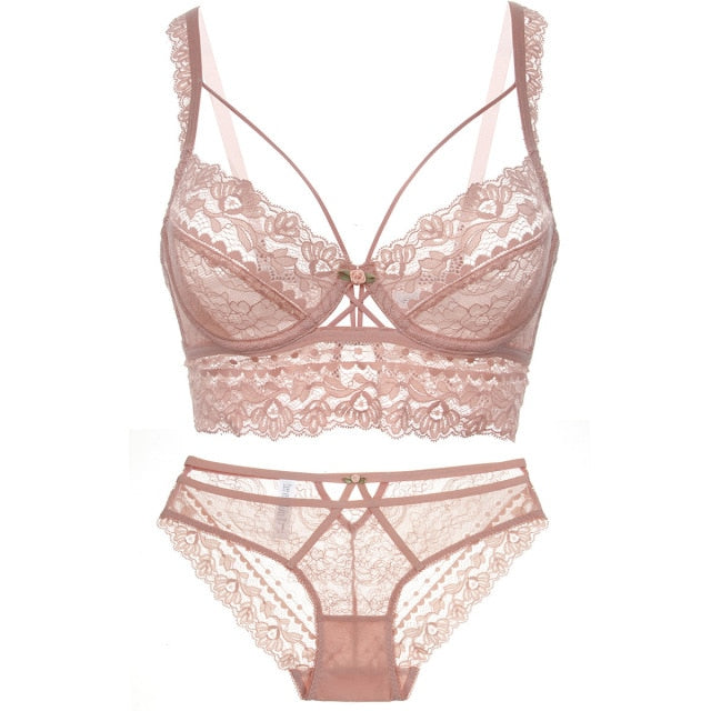 Ultra-thin Lace High-end Lingerie Set