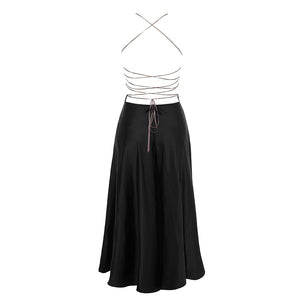 Split Tight-fitting Backless Elegant Dress - GORGEOUS 271, LLC 