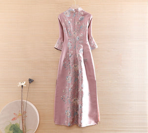 High-end Chinese Style Jacquard Vintage Royal Dress - GORGEOUS 271, LLC 