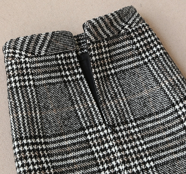 High Quality Wool Slim Jacket + Skirt Set - GORGEOUS 271, LLC 