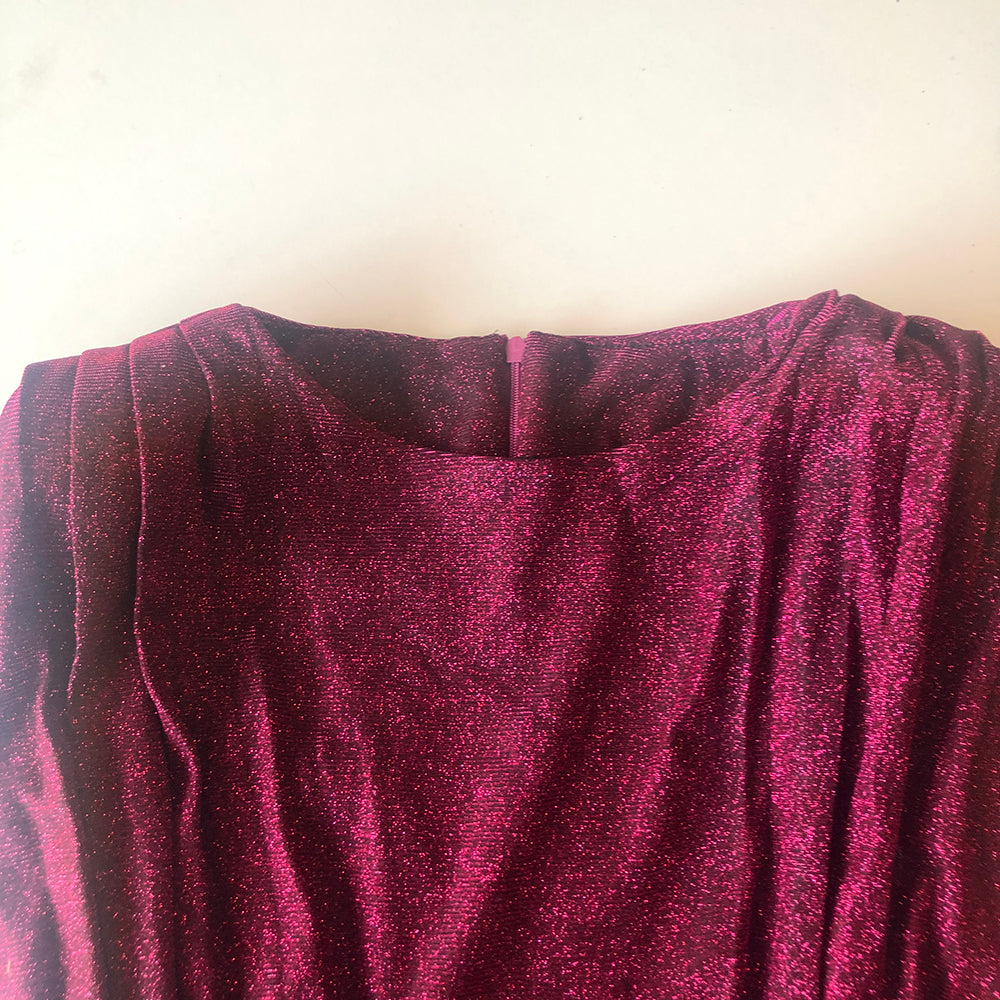 High-end Plus Size Shiny Curve Soft Maxi Dress - GORGEOUS 271, LLC 