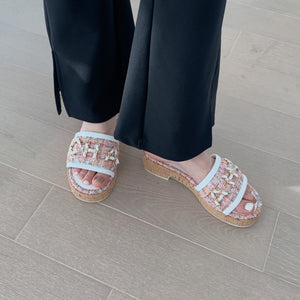 Designer Platform Flat Heel Slippers - GORGEOUS 271, LLC 